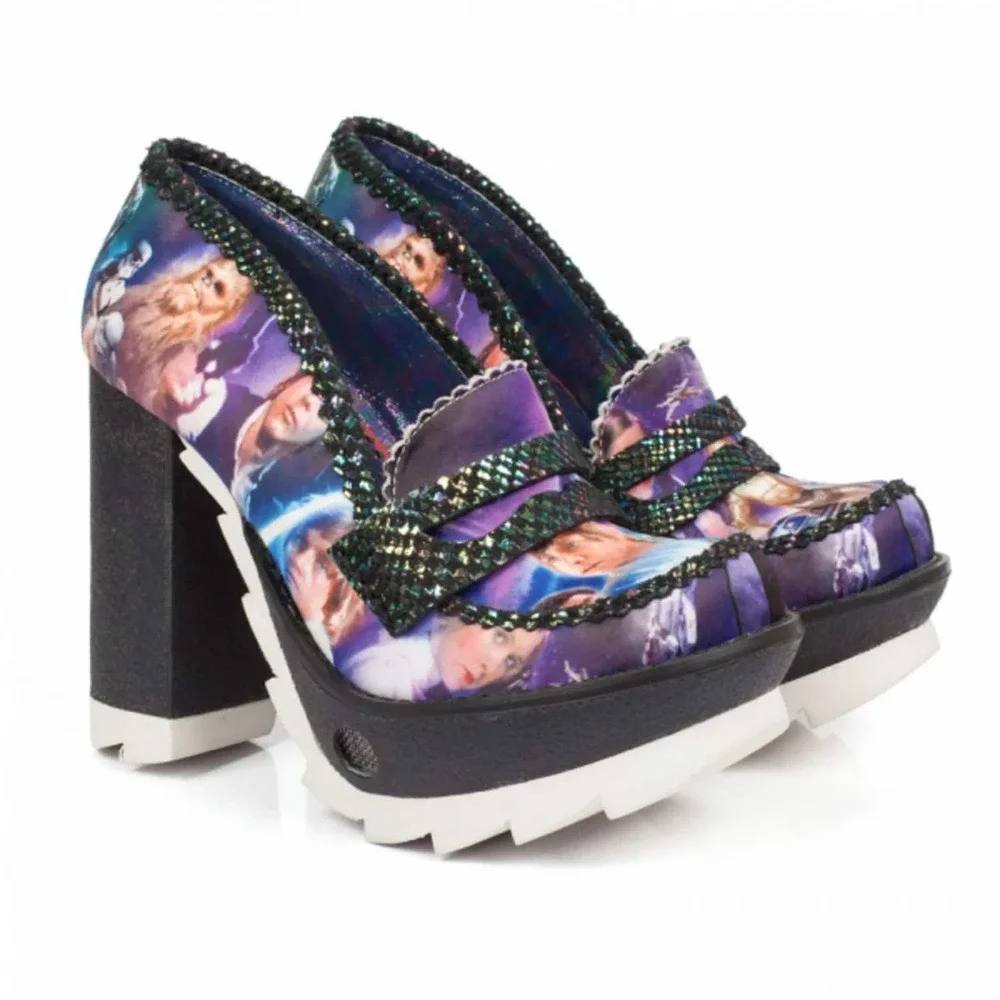 Irregular Choice x Star Wars The Rebel Alliance Platform Loafers Block Heel 37